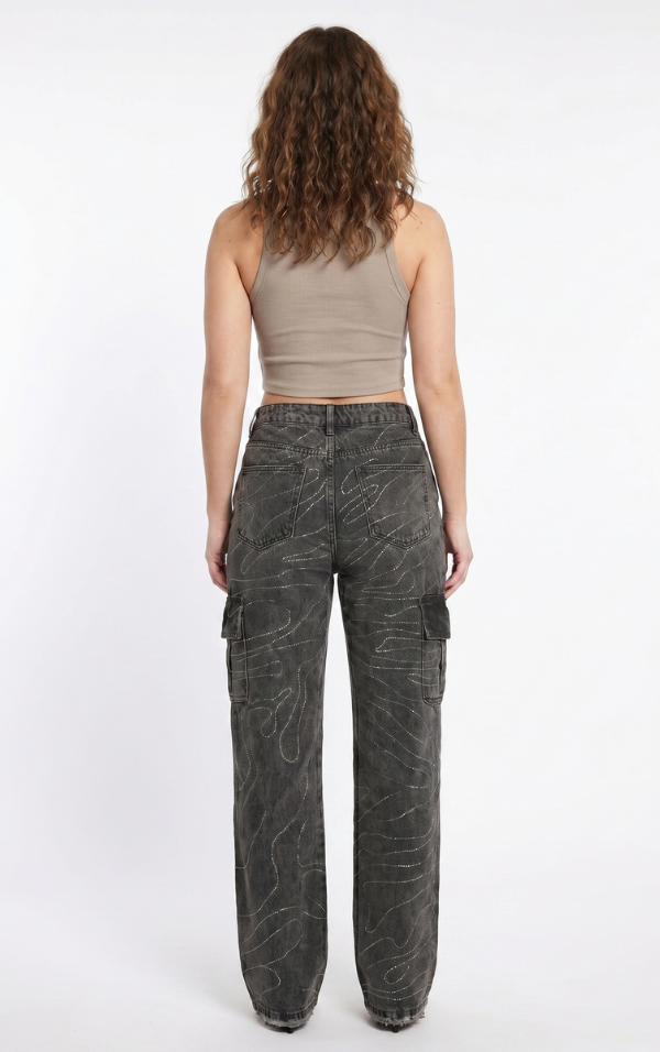 Calça Wide Leg Noir