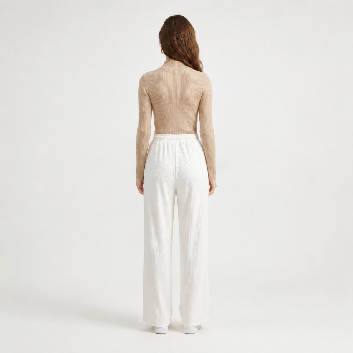 Kit Inverno: Blusa Tricô, Calça Pantalona & Bolsa Premium